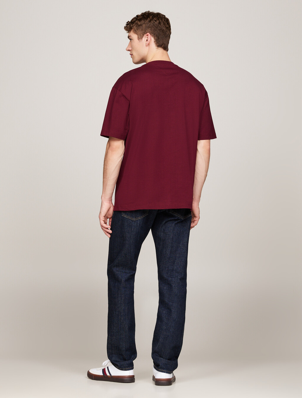 Shadow Flag Relaxed T-Shirt, Deep Rouge, hi-res