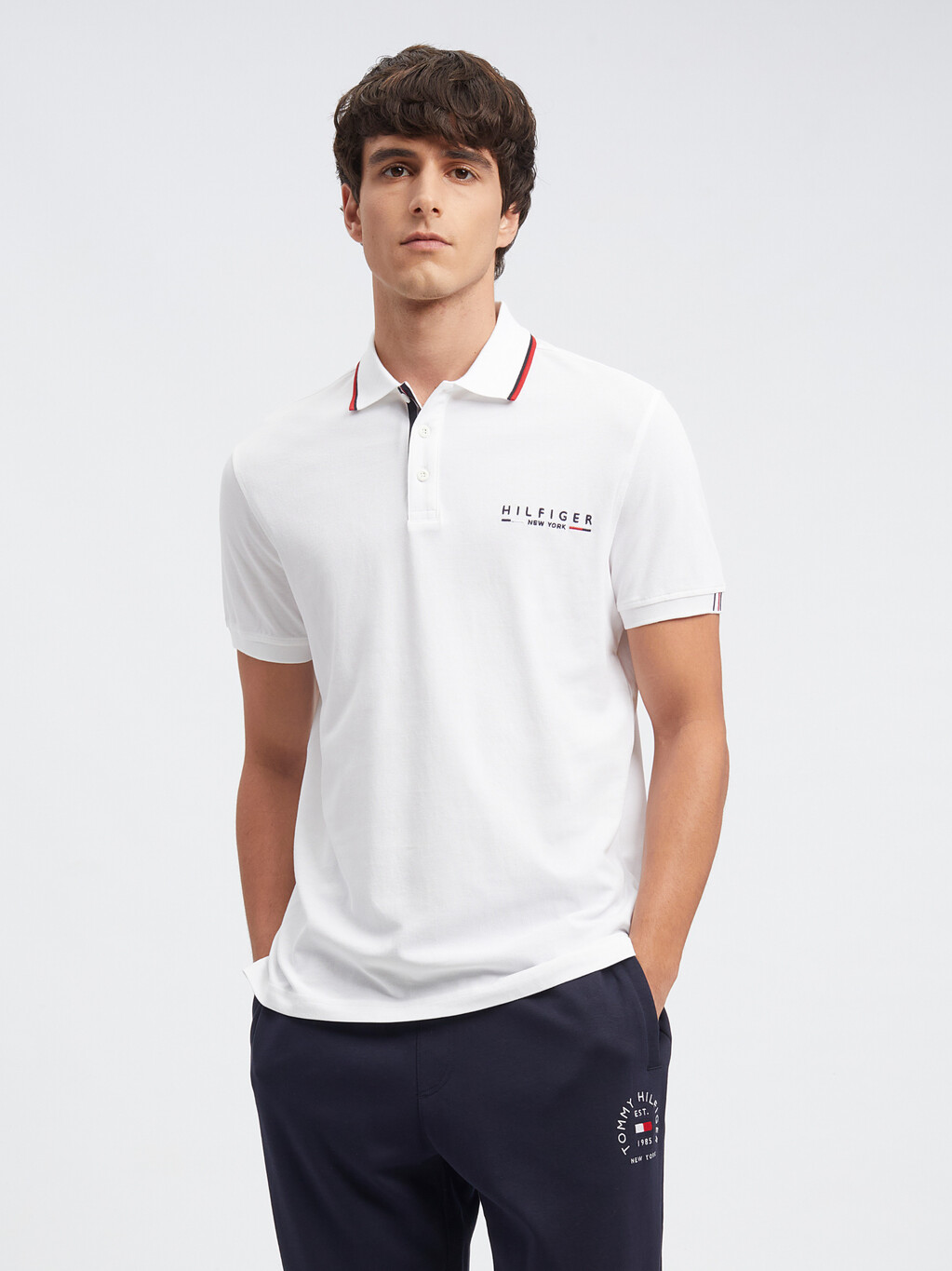 Jumping jack gebied Pech ESSENTIAL TOMMY HILFIGER LOGO POLO | white | Tommy Hilfiger Taiwan