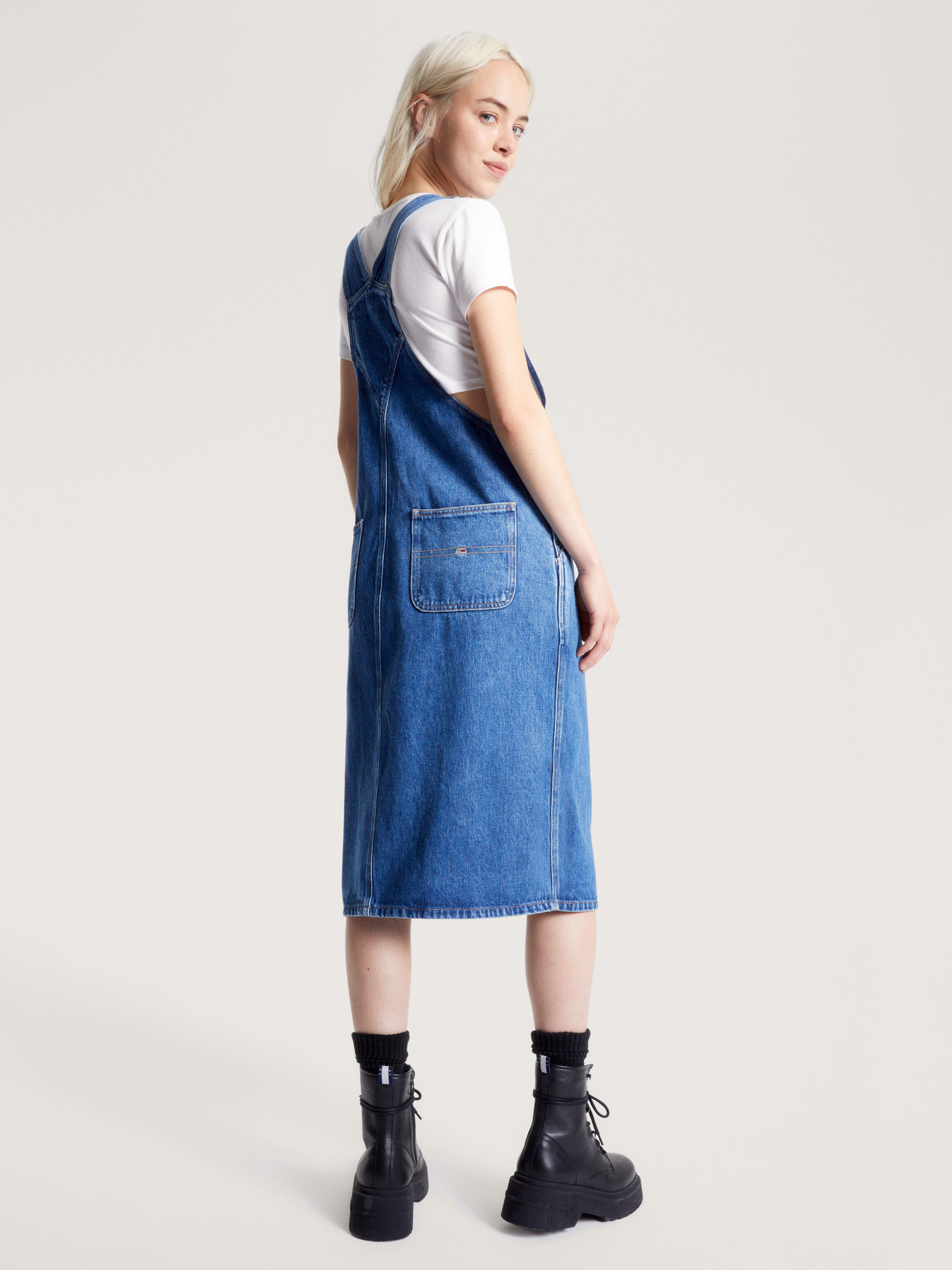 Tommy hilfiger sales denim overall dress