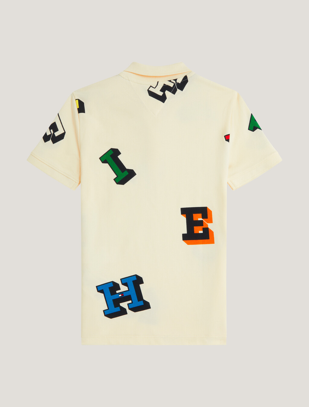 男童裝字母印花 Polo 恤, Calico, hi-res