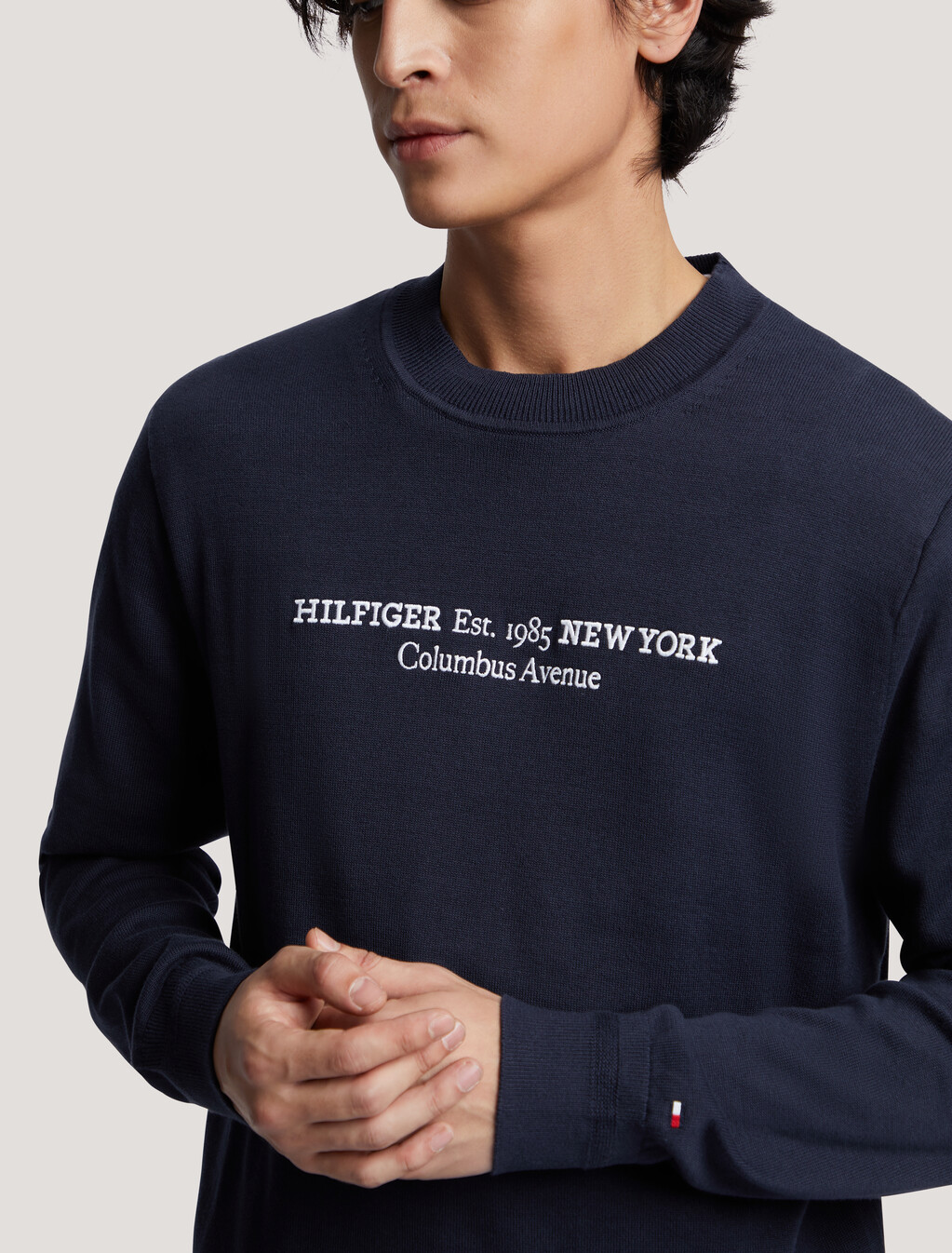 Lightweight Logo Graphic Jumper, Desert Sky, hi-res