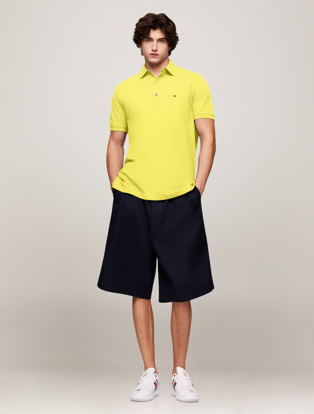 1985 Collection Slim Fit Polo, Vivid Yellow, hi-res