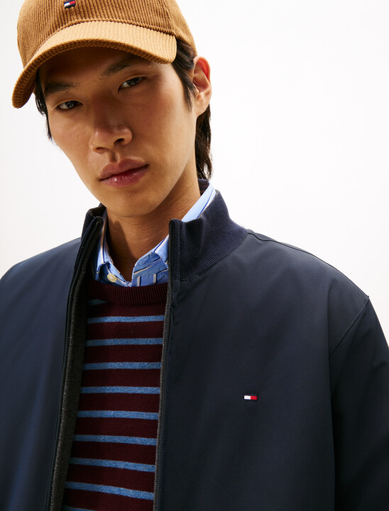 Mix Media Reversible Bomber Jacket