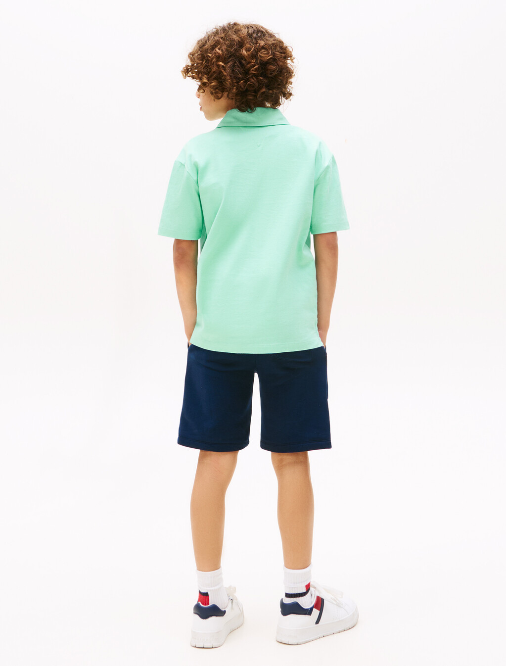 Boys Archive Mixed Graphic Polo, Menthol, hi-res