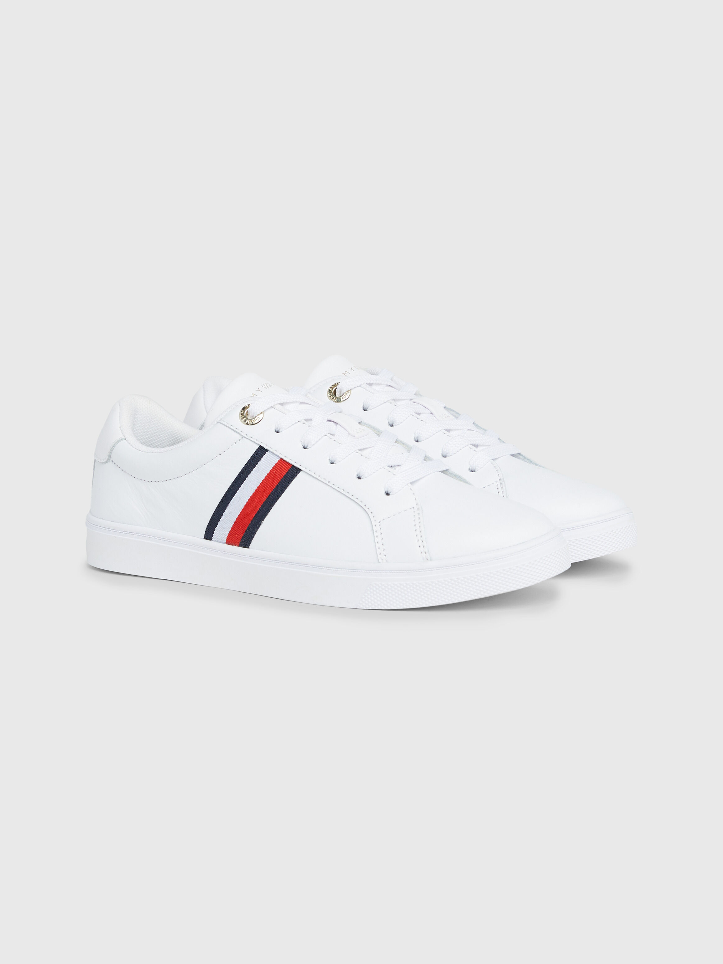 Tommy hilfiger essential discount metallic signature tape trainers