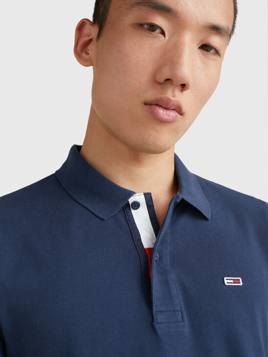 Tommy Jeans 旗幟修身 Polo 衫