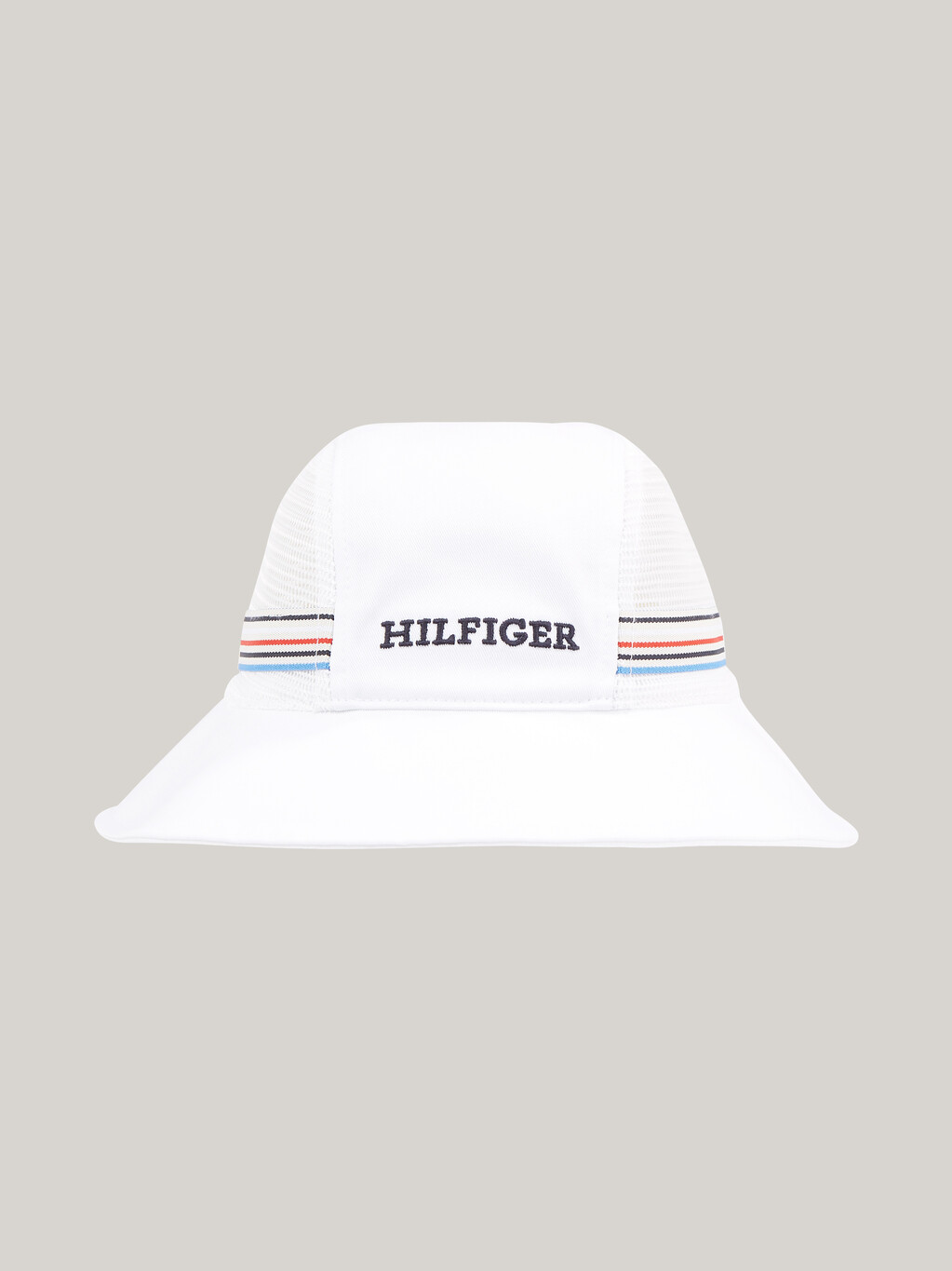 Kids' Mesh Panel Bucket Hat, White, hi-res