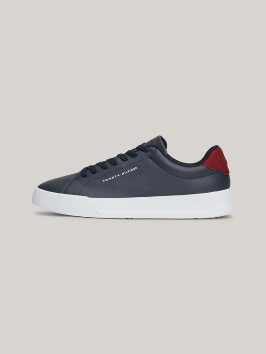 Pebble Grain Logo Court Trainers