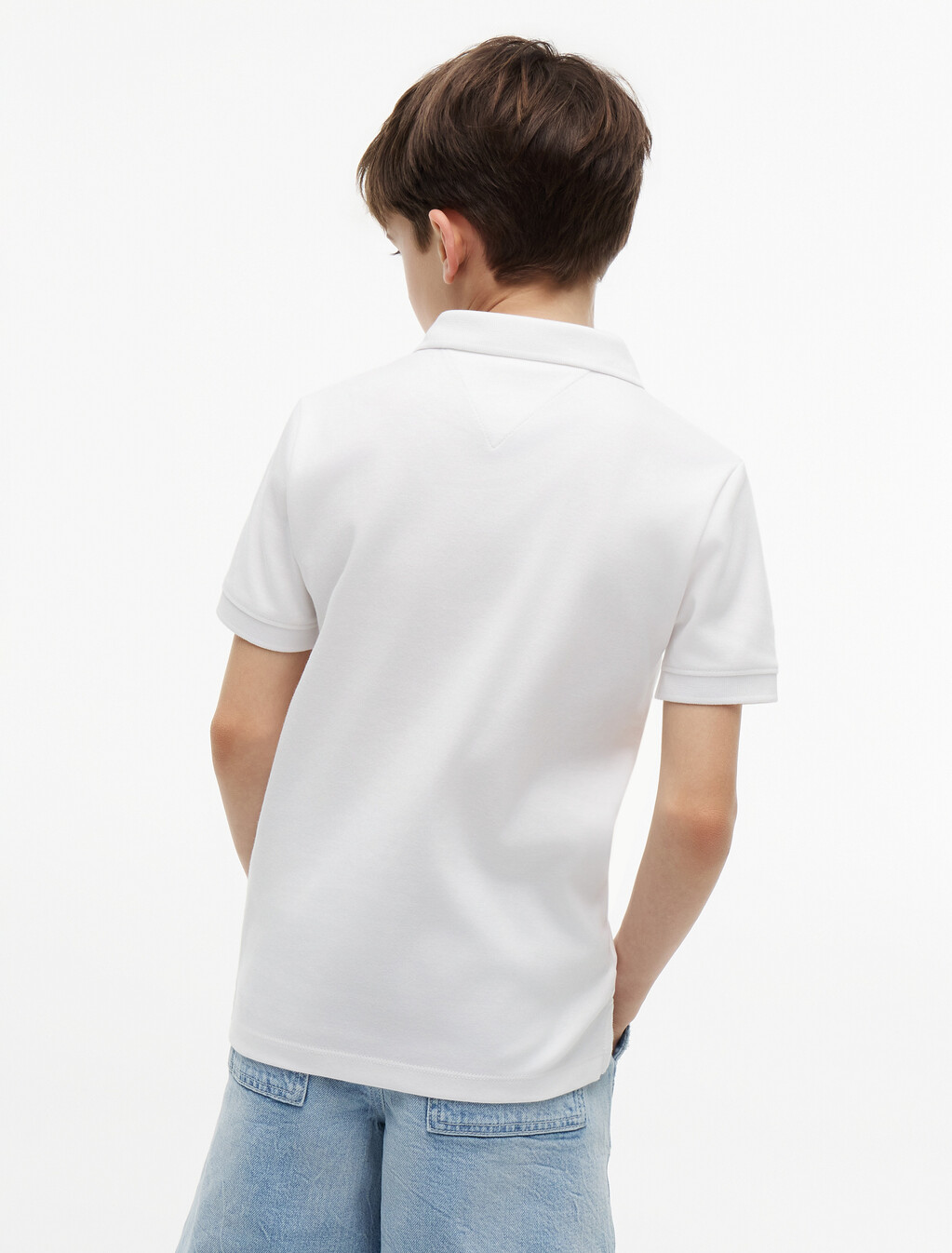 標準版型圖案刺繡 Polo 衫, White, hi-res