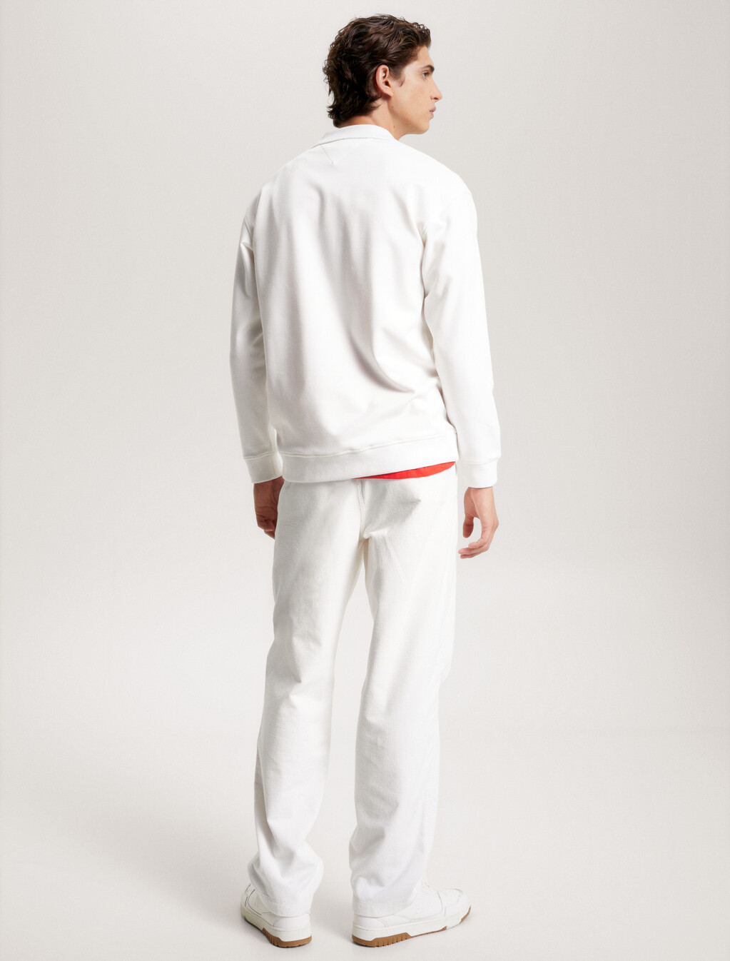 Hilfiger Monotype Long Sleeve Polo, Ancient White, hi-res