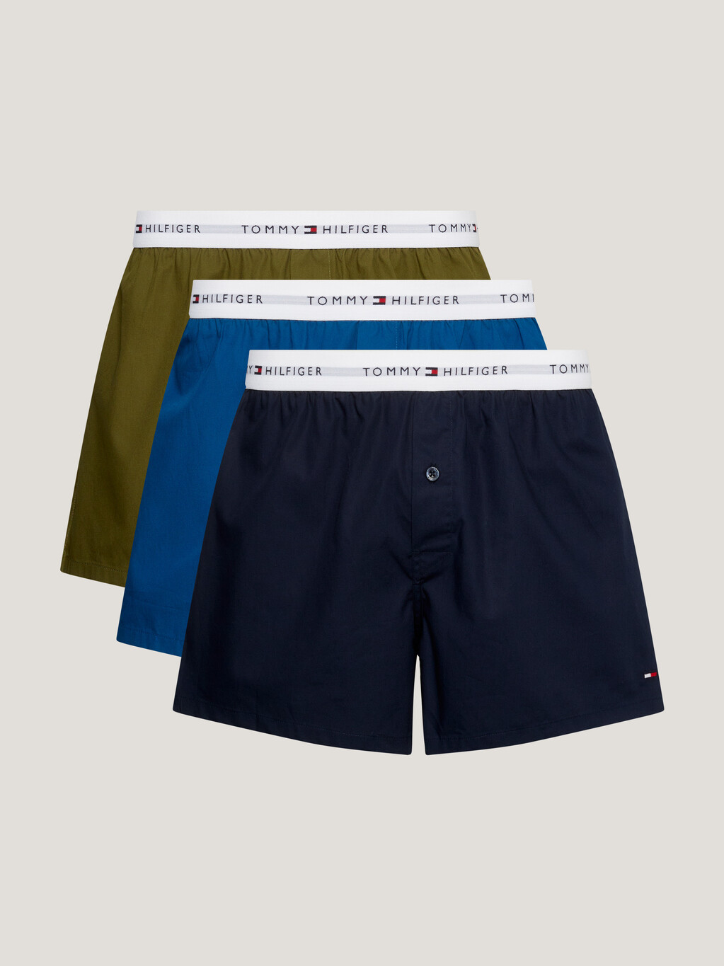 Tommy Hilfiger SIGNATURE 3 PACK - Boxer shorts - indigo/putting green/dark  blue 