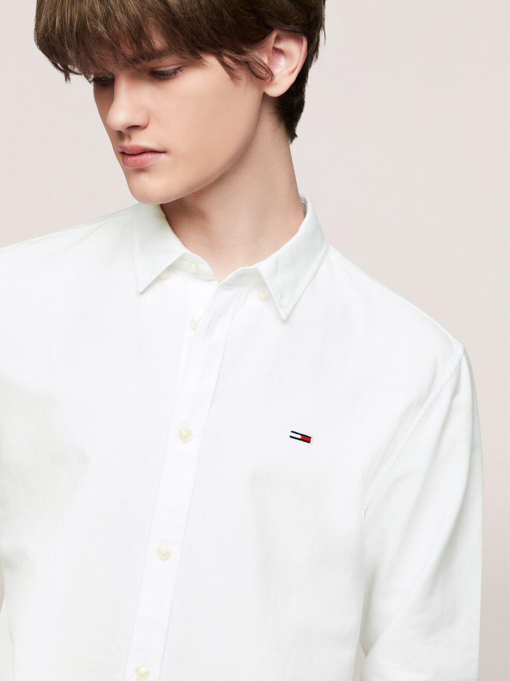 Regular Oxford Shirt, White, hi-res