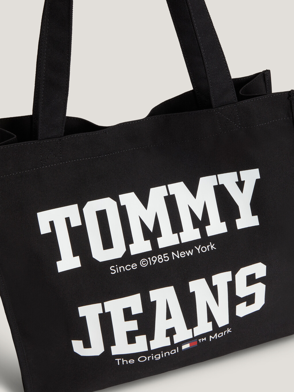 Tommy Jeans 帆布托特包, Black, hi-res