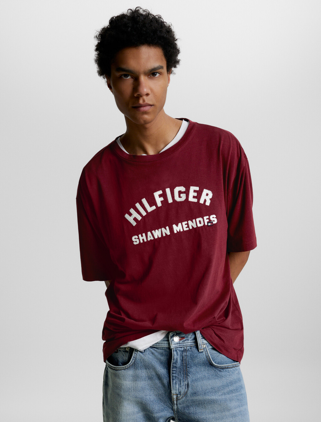 Tommy Hilfiger X Shawn Mendes Archive T-Shirt, Rouge, hi-res