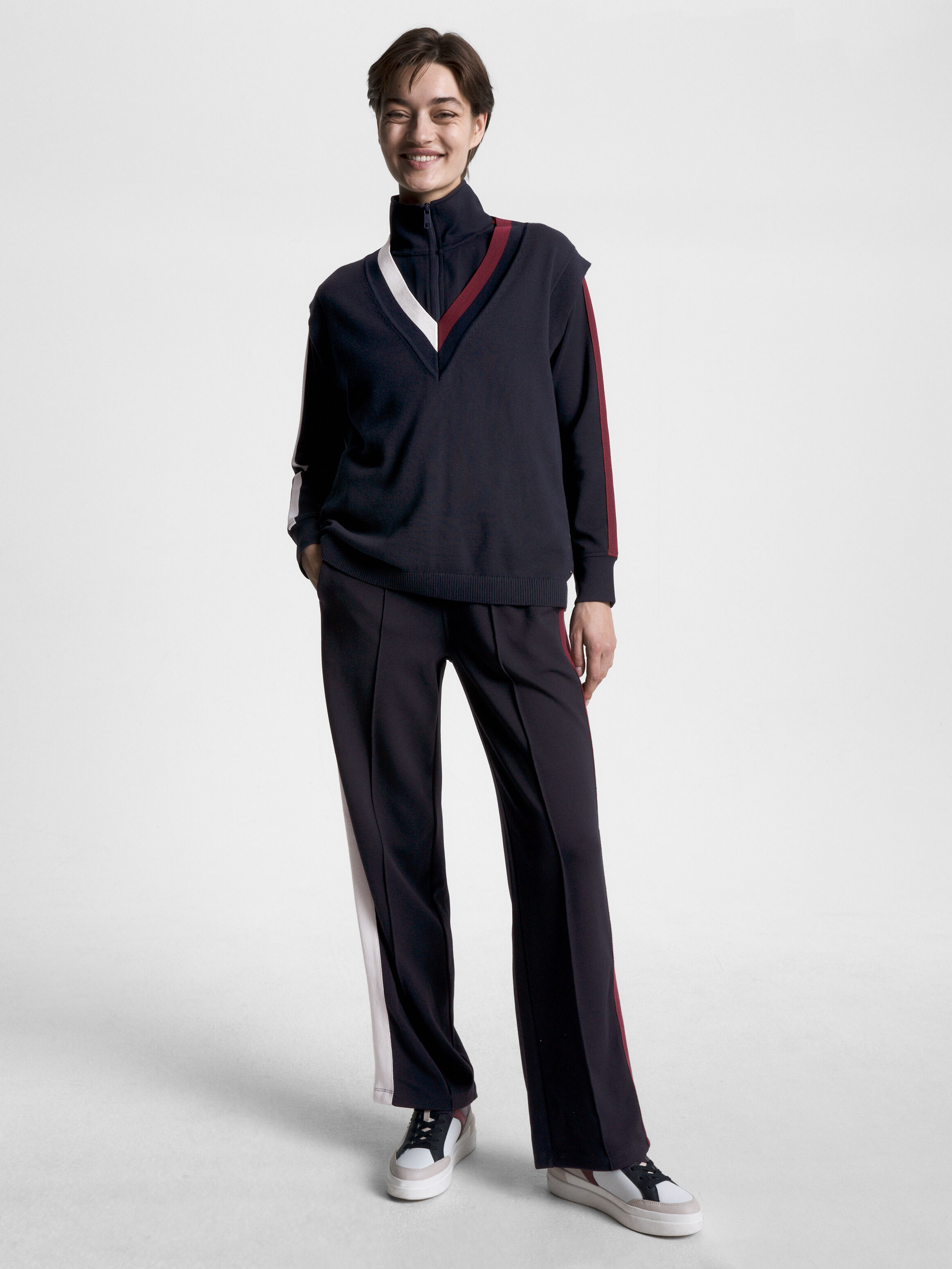 Tommy hilfiger pants with stripe hotsell