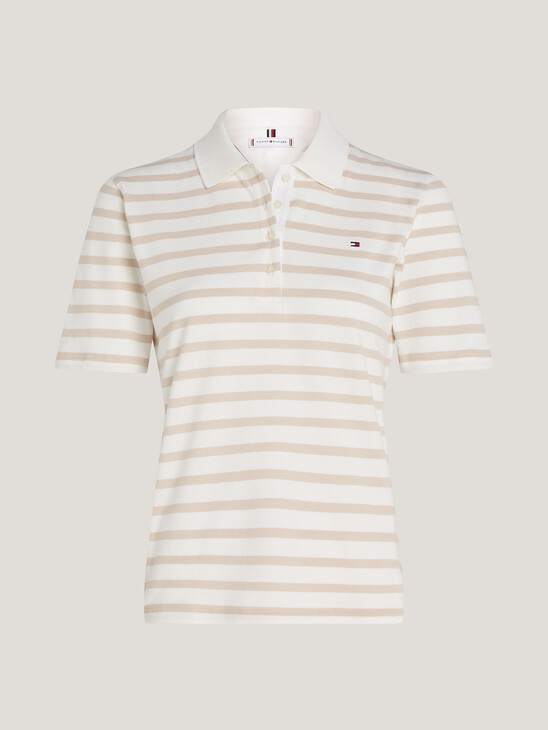 1985 Regular Stripe Cotton Pique Polo