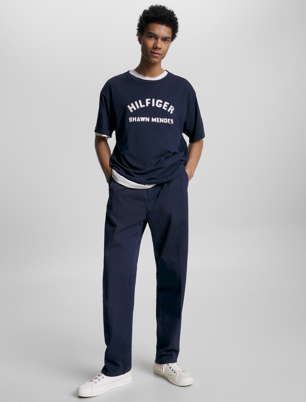 Tommy Hilfiger X Shawn Mendes Archive T-Shirt, Carbon Navy, hi-res