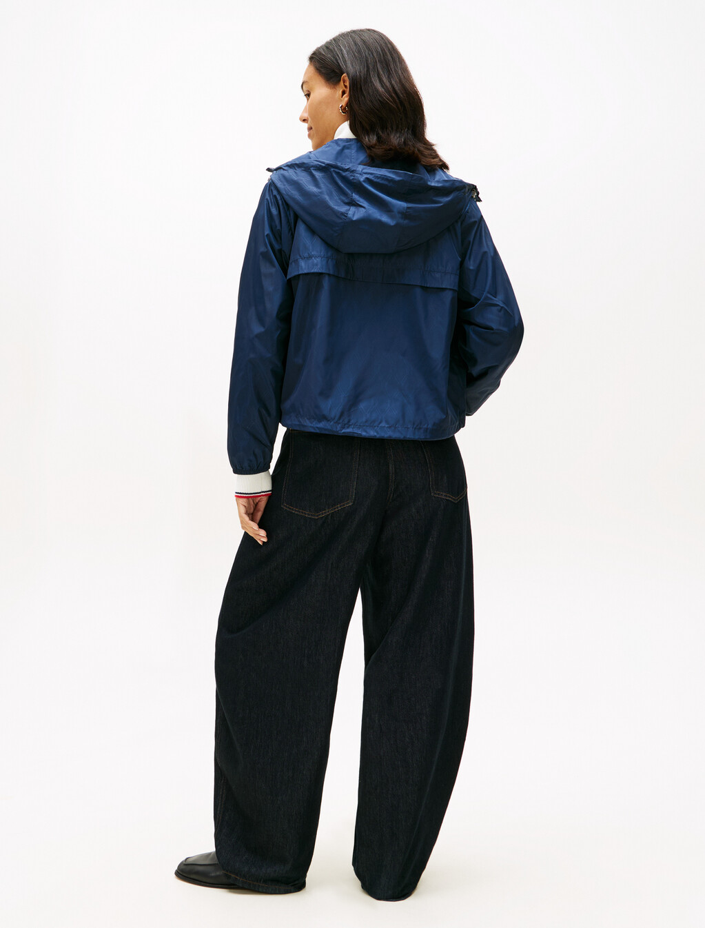 Nylon Flag Windbreaker, Dark Night Navy, hi-res