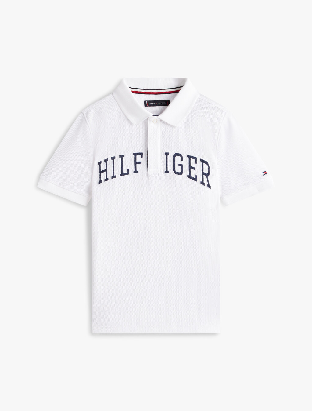 Regular Fit Textured Polo Shirt, White, hi-res