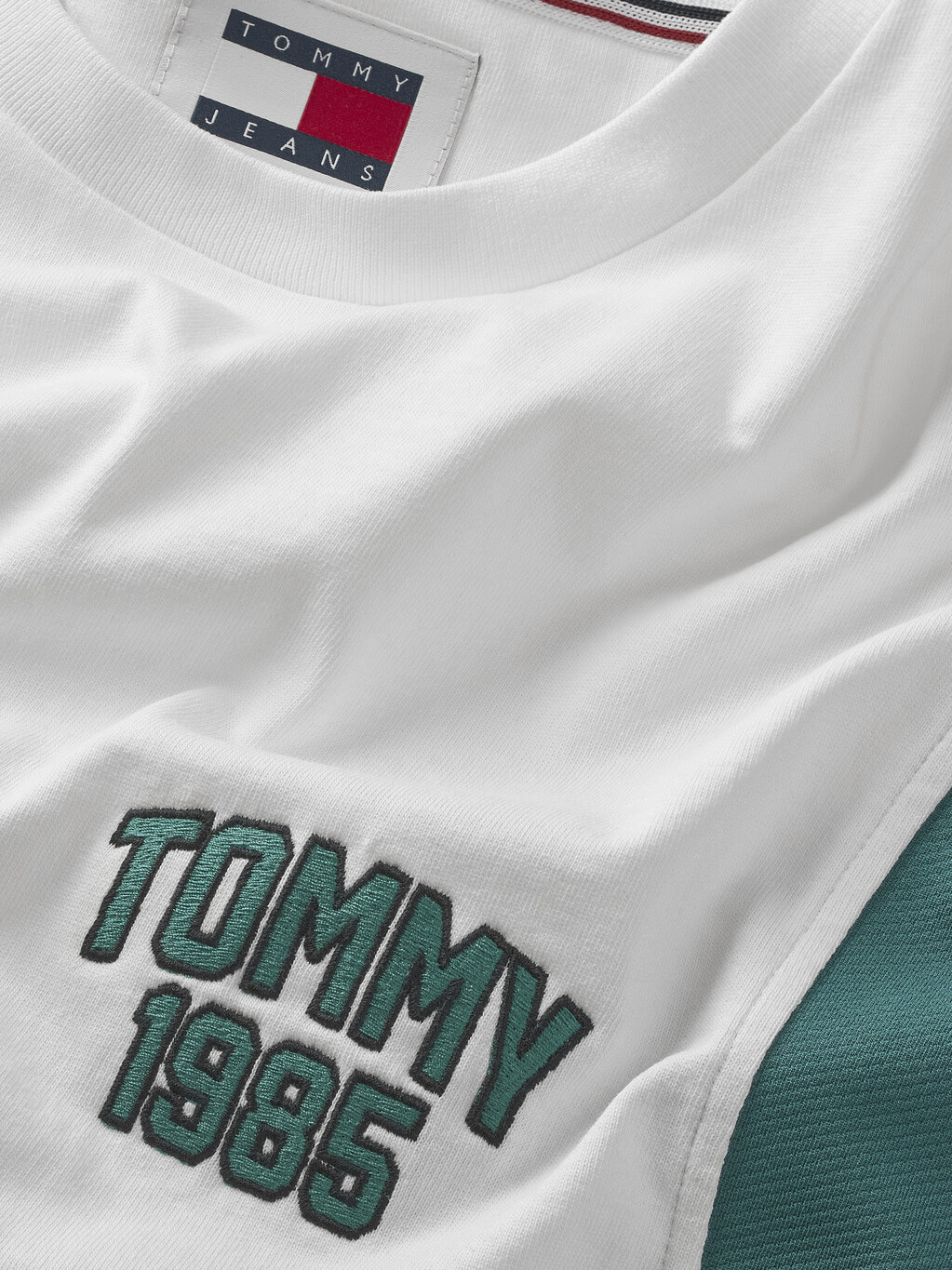 Tommy 1985 學院風 T 恤, White, hi-res