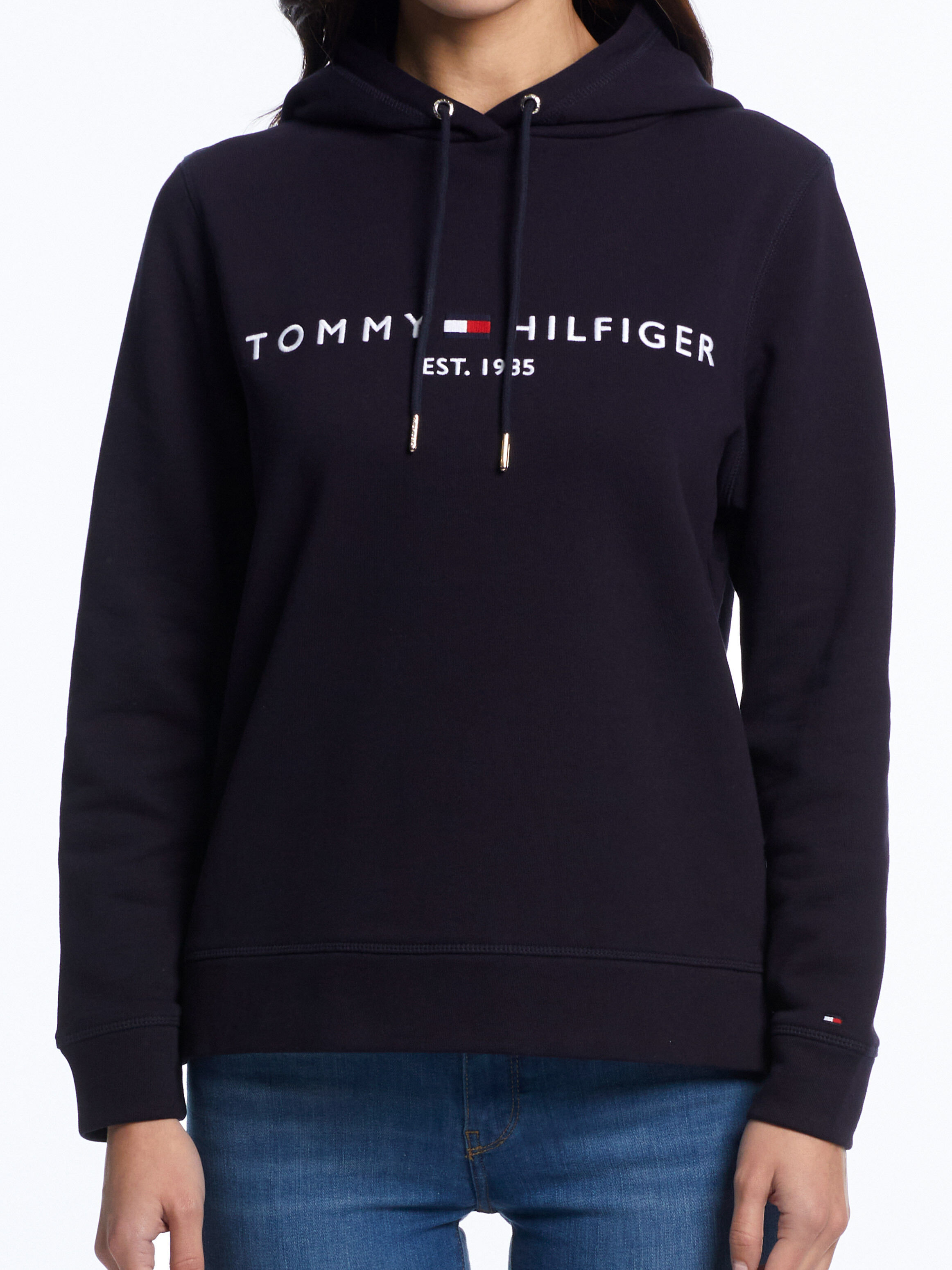 Tommy hilfiger top logo hoodie blue