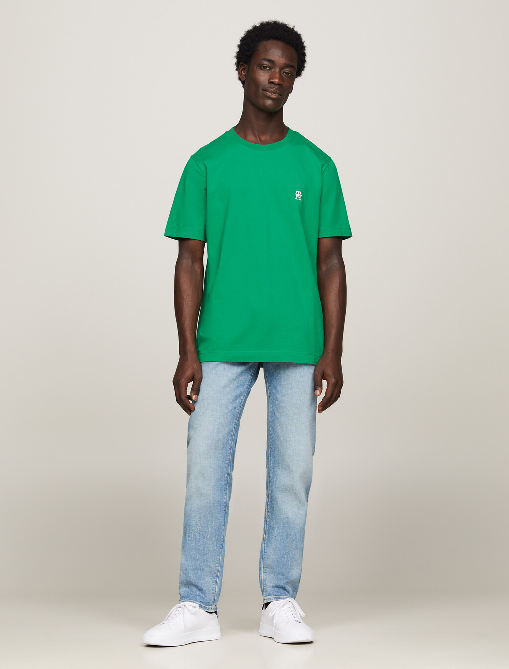 TH Monogram 標誌 T 恤, Olympic Green, hi-res