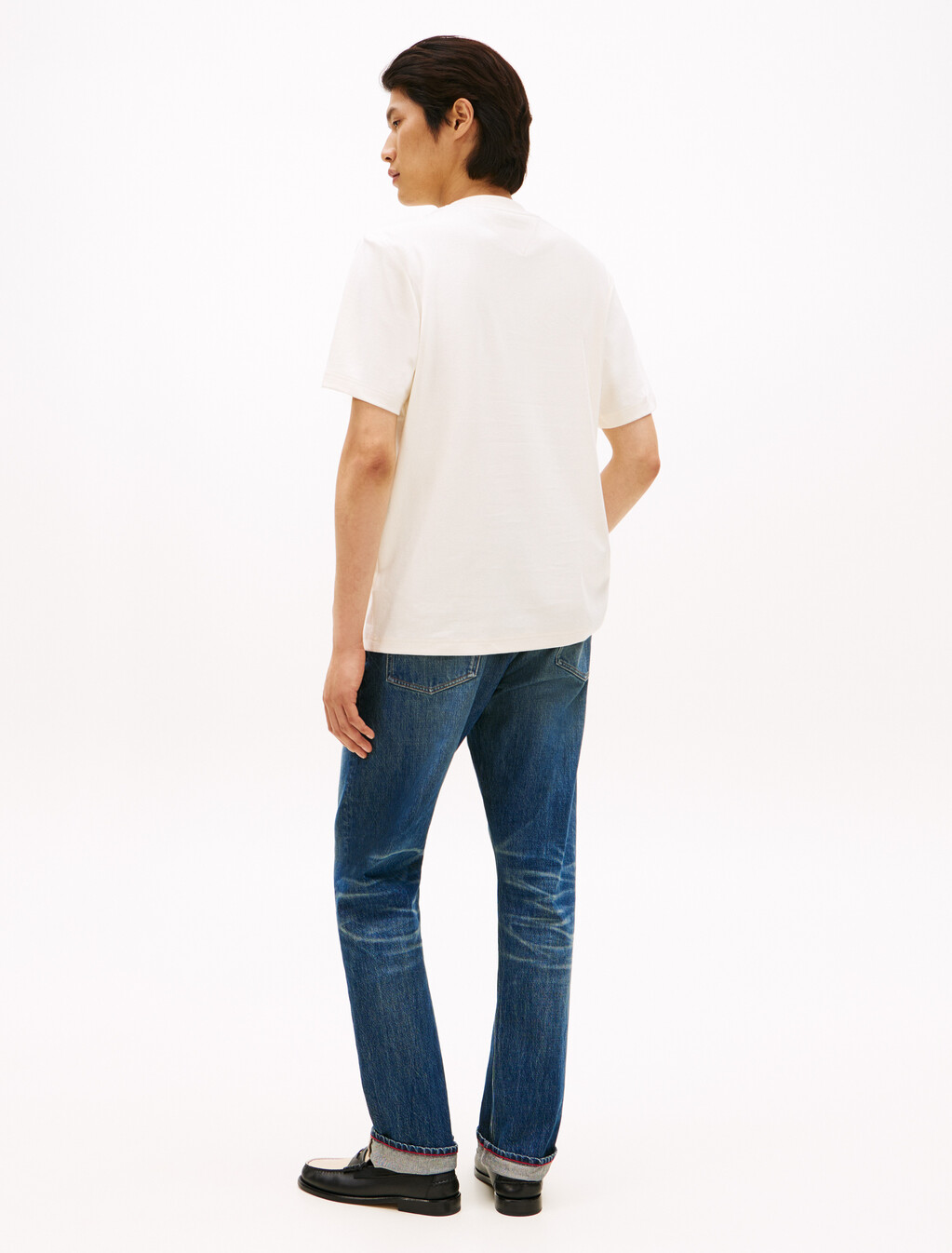 TH Monogram 貼飾雙針織 T 恤, Ivory Petal, hi-res