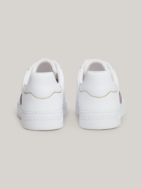 Essential Leather Signature Tape Court Trainers