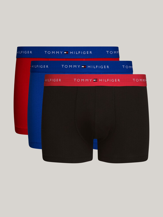 3-Pack Repeat Logo Waistband Trunks