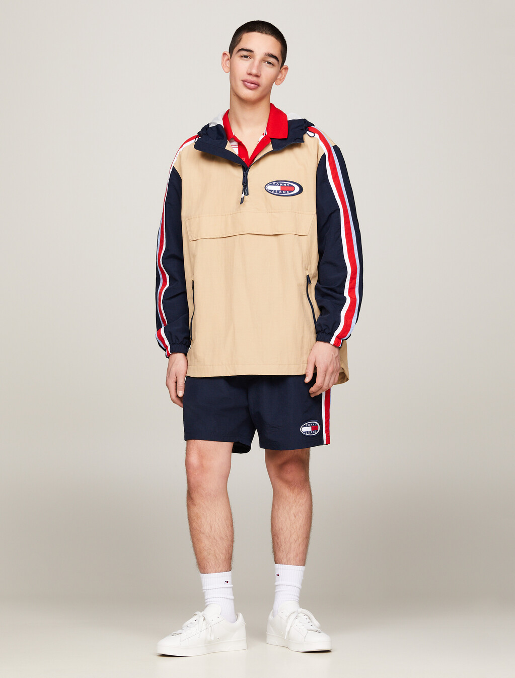 Archive Retro Logo Colour-Blocked Chicago Popover, Tawny Sand, hi-res
