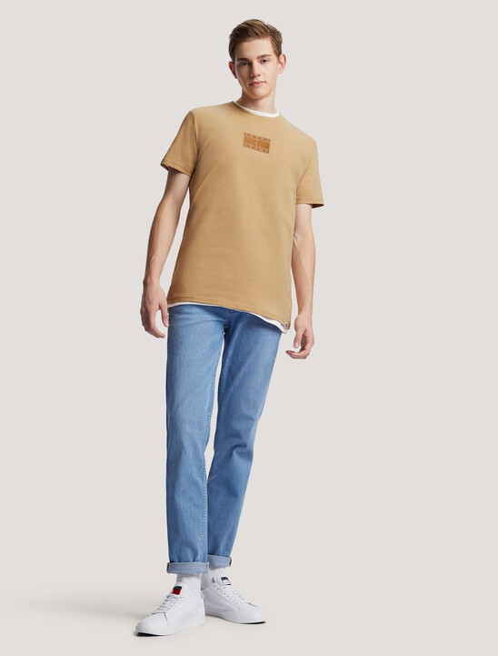 Flag Embroidery Regular Fit T-Shirt