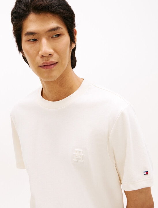 TH Monogram 貼飾雙針織 T 恤