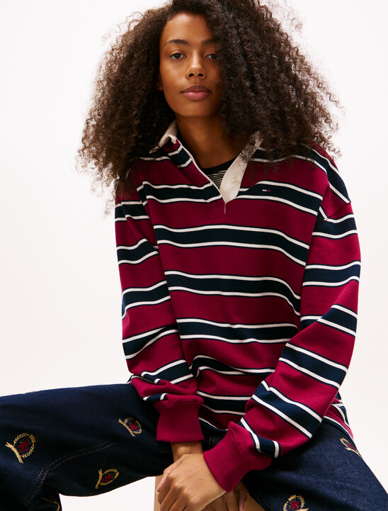 Relaxed Stripe Rugby Shirt