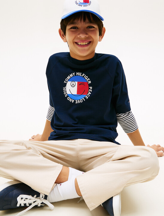 Smiley Flag Logo Jersey T-Shirt