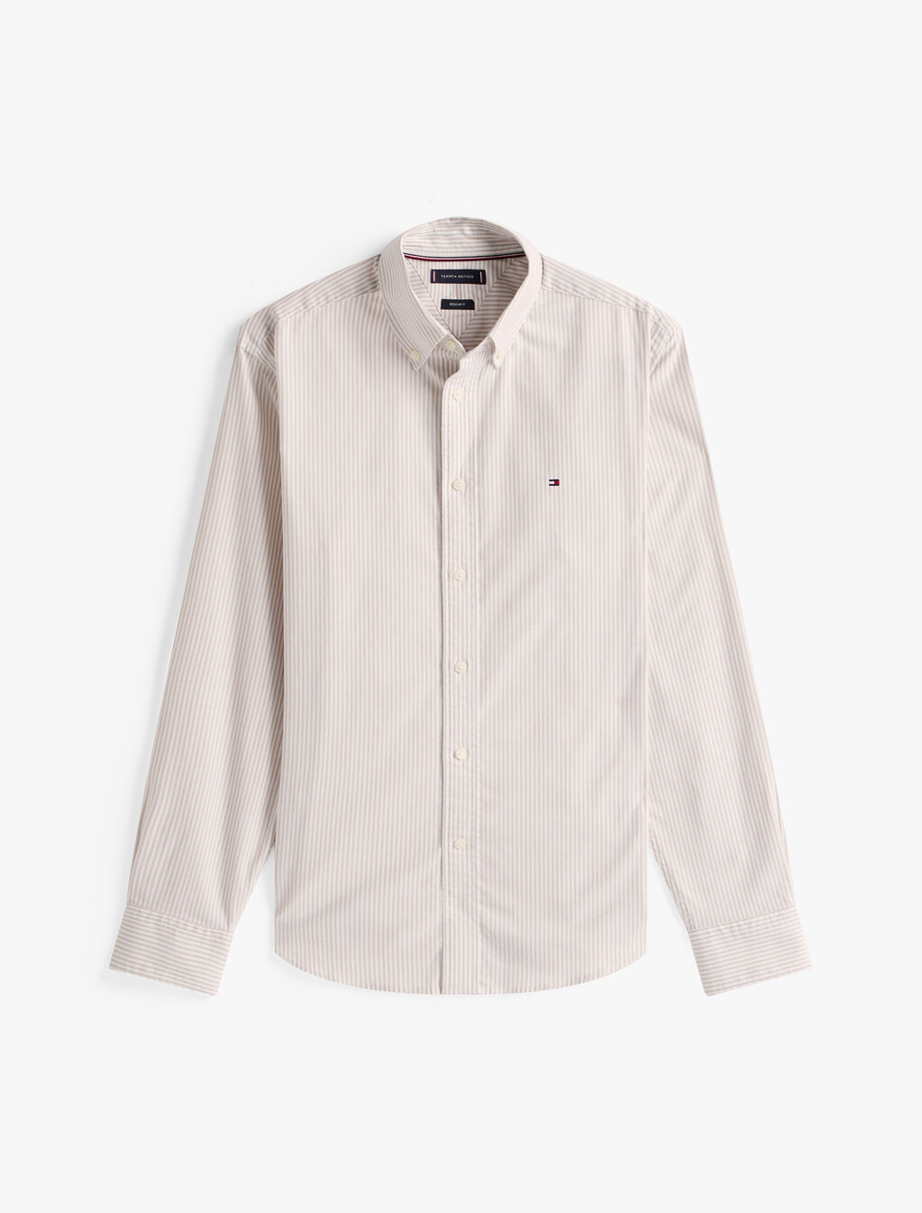 Asia Fit Stripe Oxford Shirt, Sandalwood /Stripe, hi-res