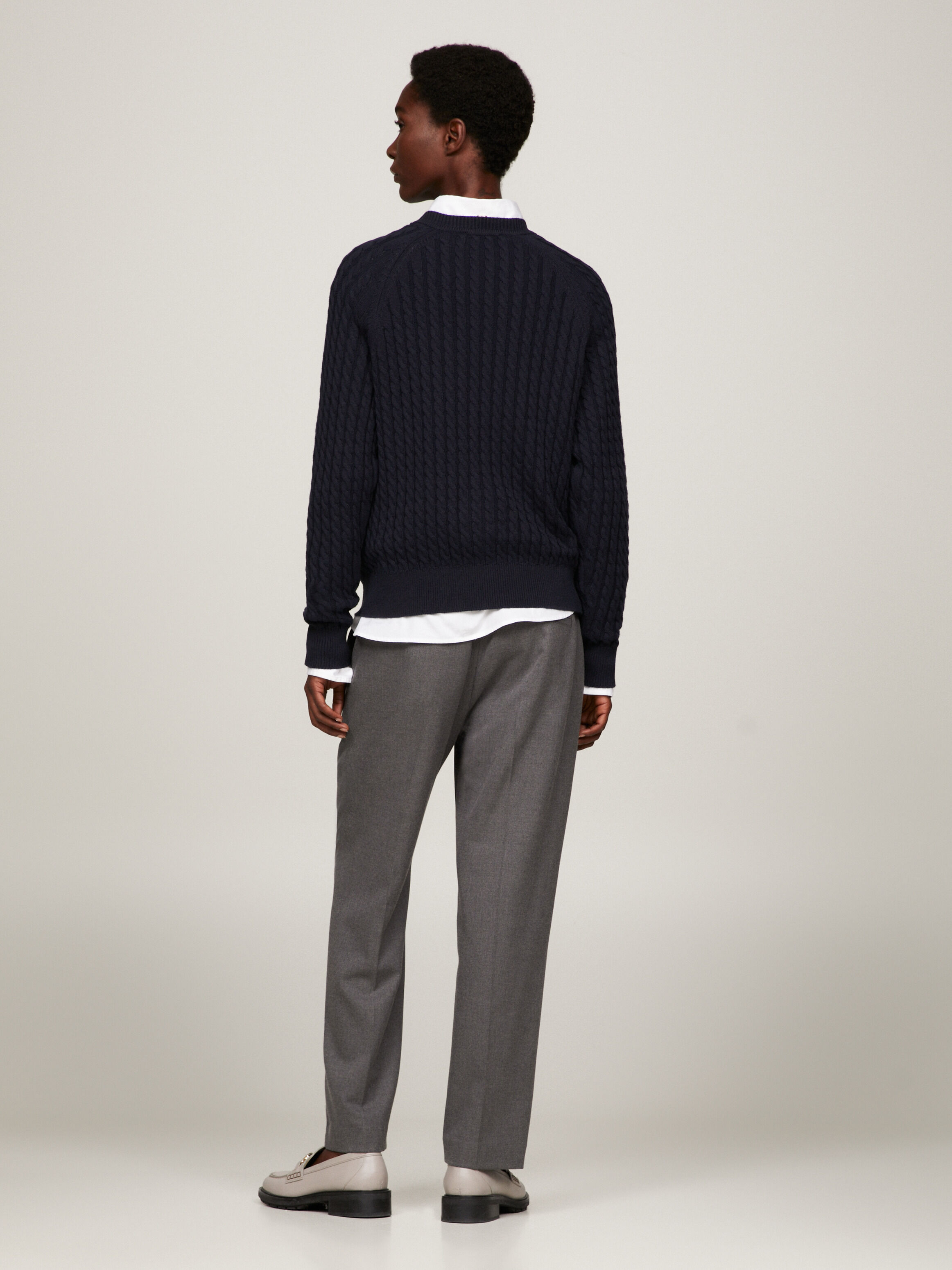 Cable Knit Relaxed Fit Jumper blue Tommy Hilfiger Taiwan