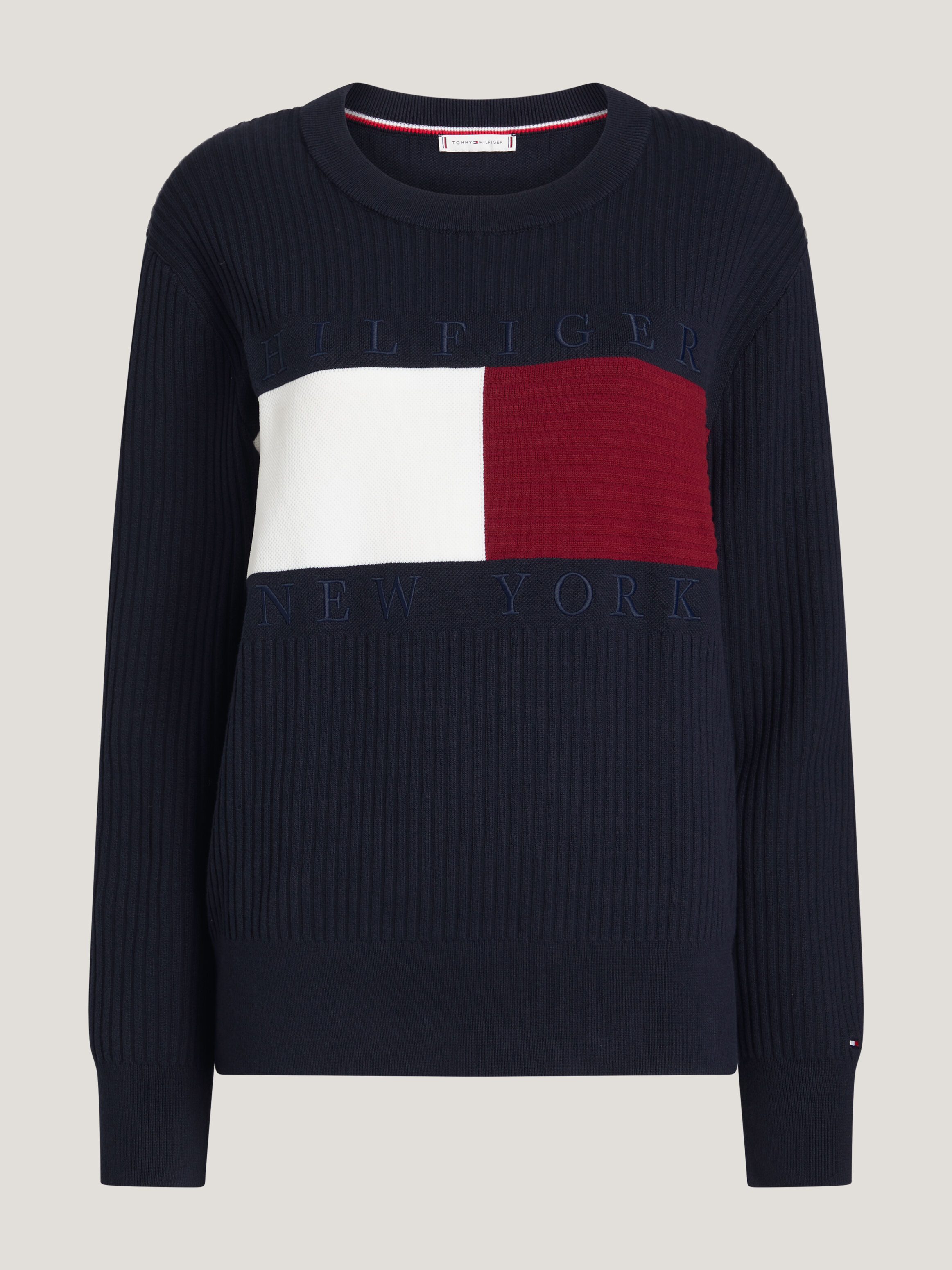 Flag Crew Neck Jumper blue Tommy Hilfiger Taiwan