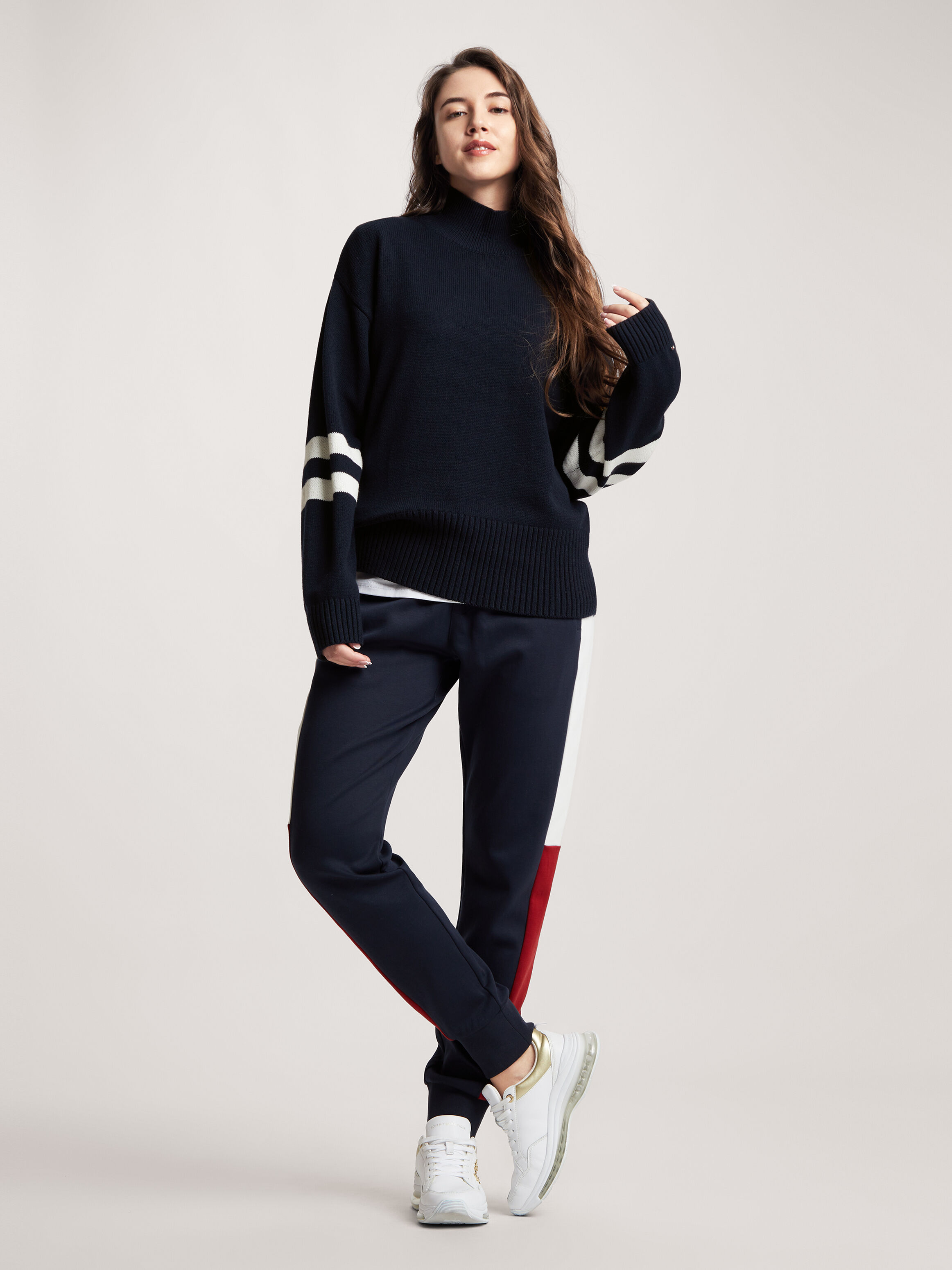 Varsity Mock Neck Sweater Tommy Hilfiger Taiwan
