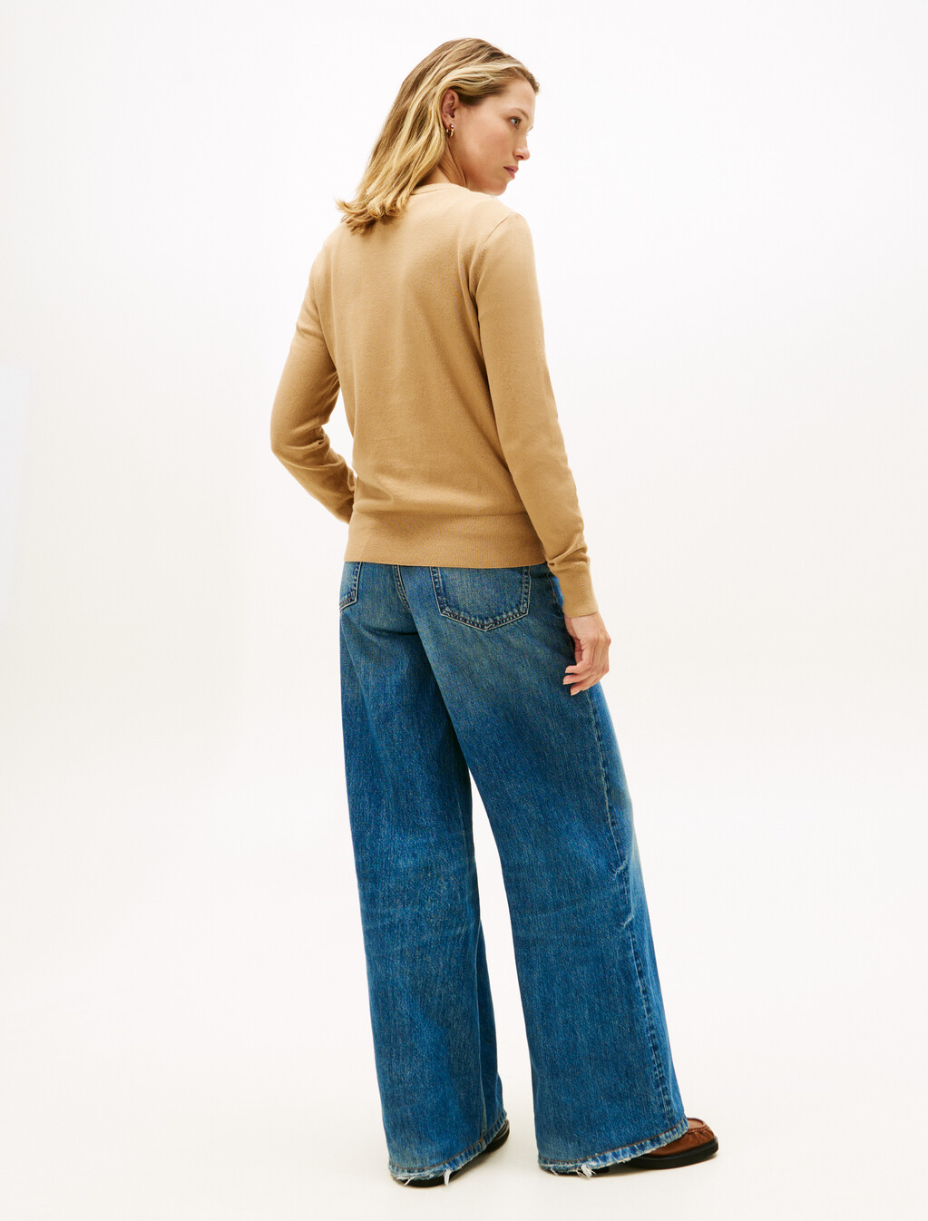 Hilfiger 狗狗提花針織上衣, Safari Canvas, hi-res