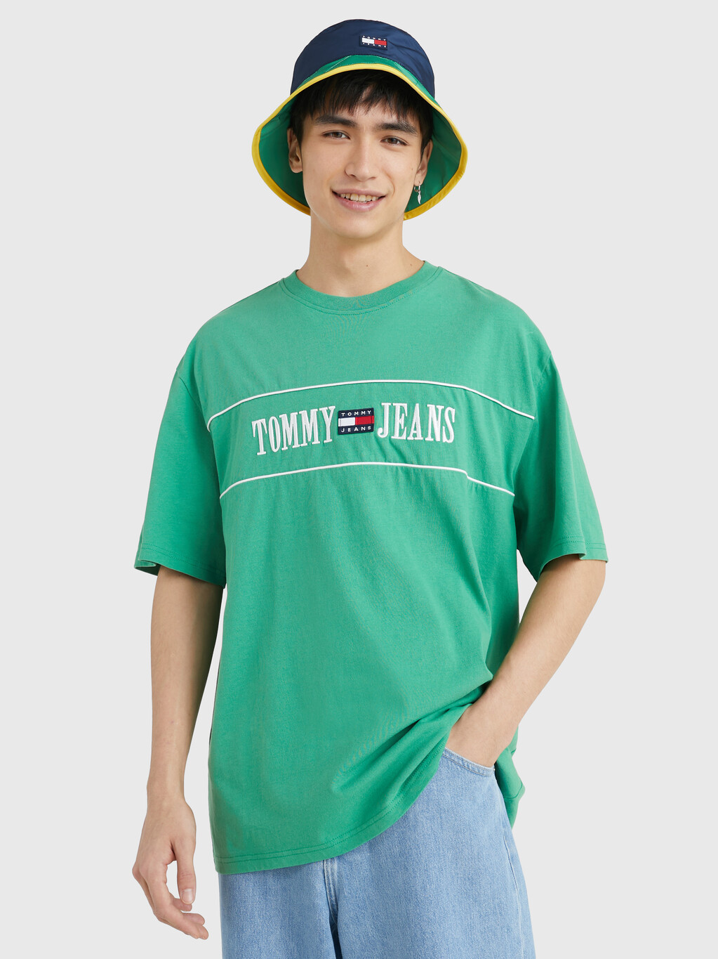 經典徽章寬鬆版型 T 恤, Coastal Green, hi-res