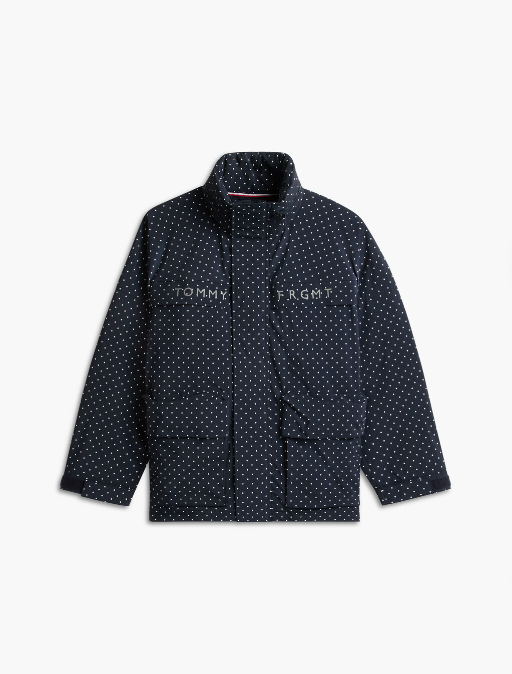 波卡圓點風衣, Navy Blue Polka Dot, hi-res