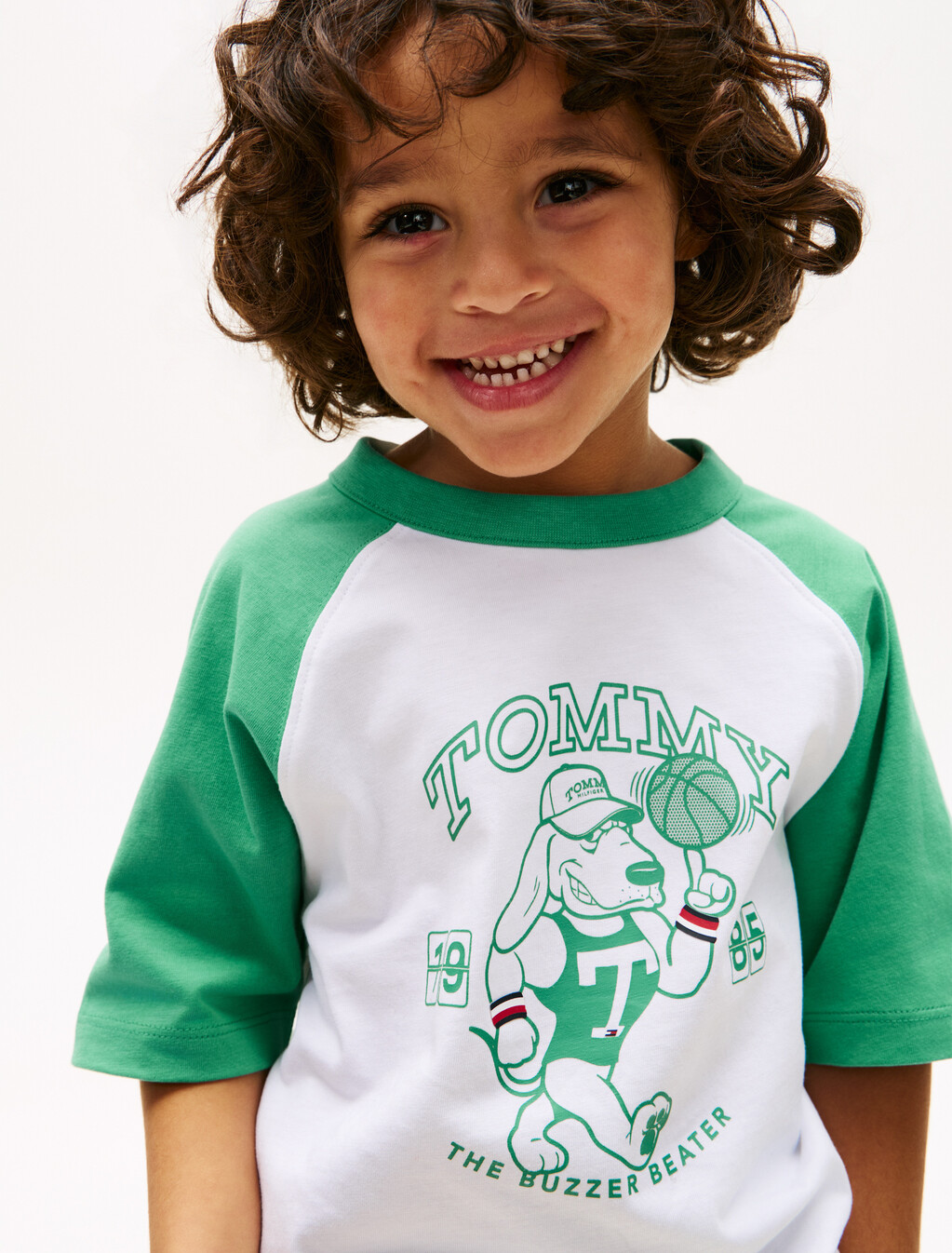 Graphic Raglan Crew Neck T-Shirt, White, hi-res