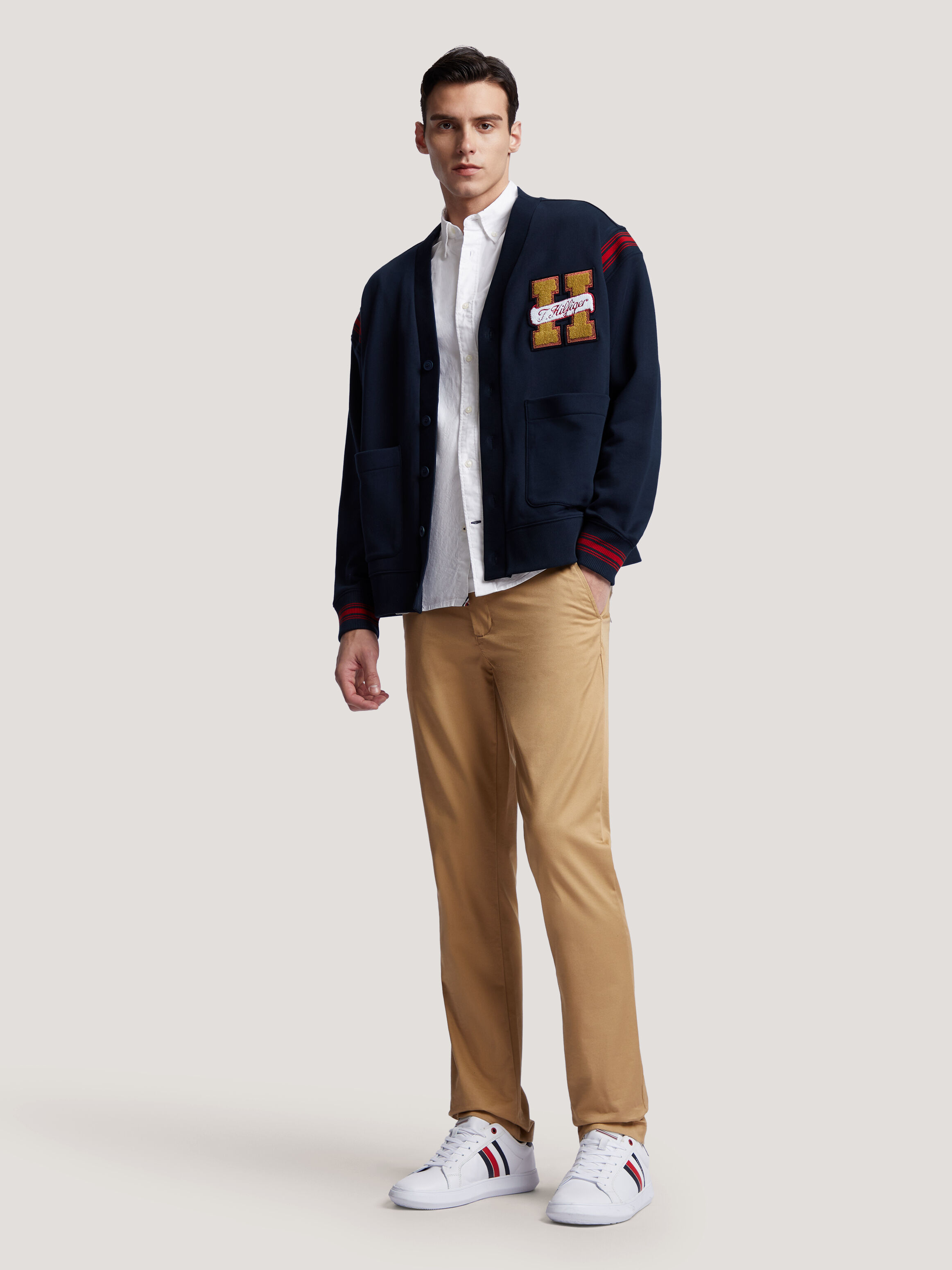 CNY Hilfiger Varsity Cardigan blue Tommy Hilfiger Taiwan