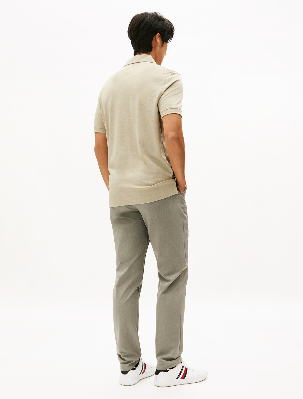 Performance Oxford Polo, Sandalwood / White, hi-res