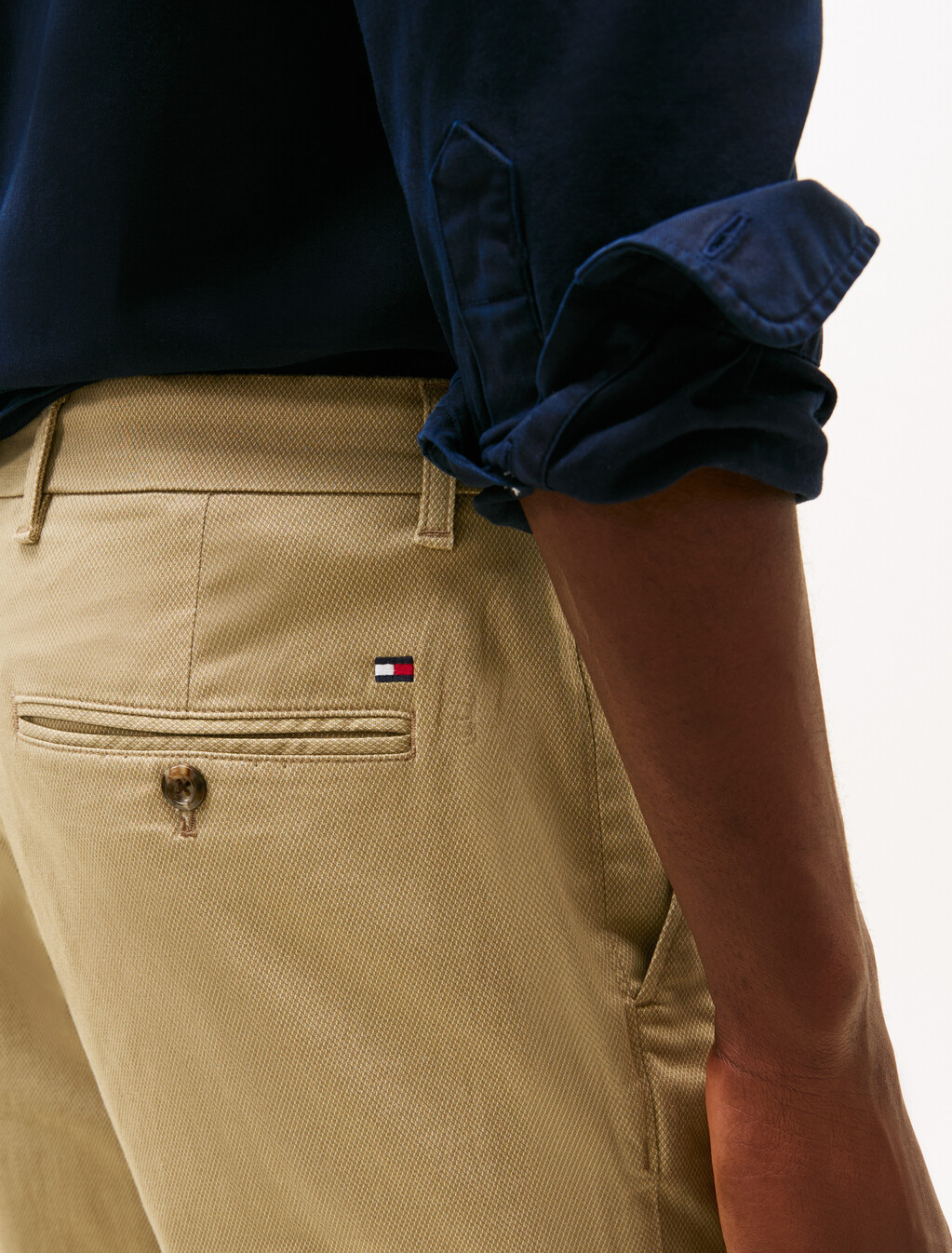 Bleecker 修身棉質斜紋長褲, Batique Khaki, hi-res