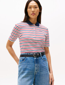 Script Logo Stripe Regular Polo, Breton Stp/ Multi Color, hi-res