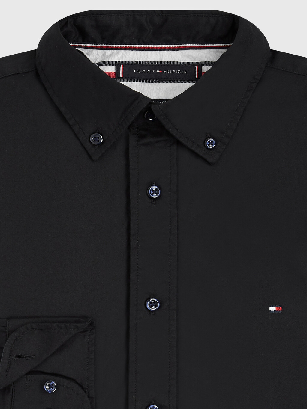 Core Flex 彈性府綢恤衫, Black, hi-res