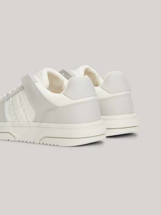 Leather Contrast Panel Cupsole Fine-Cleat Trainers