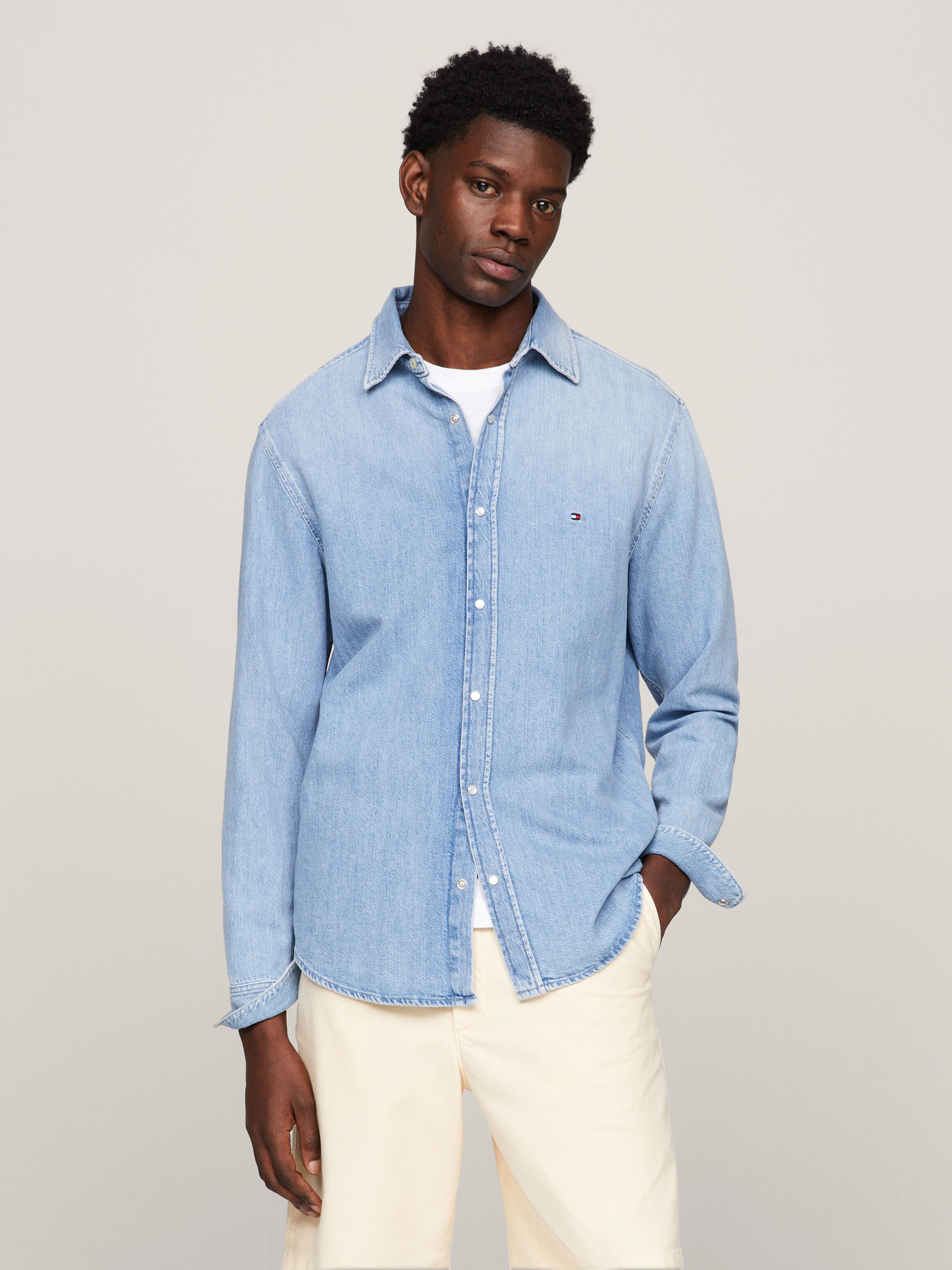 Tommy hilfiger 2025 denim shirt