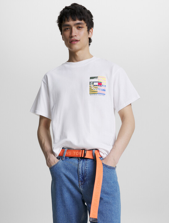 Back Flag Badge Relaxed Fit T-Shirt